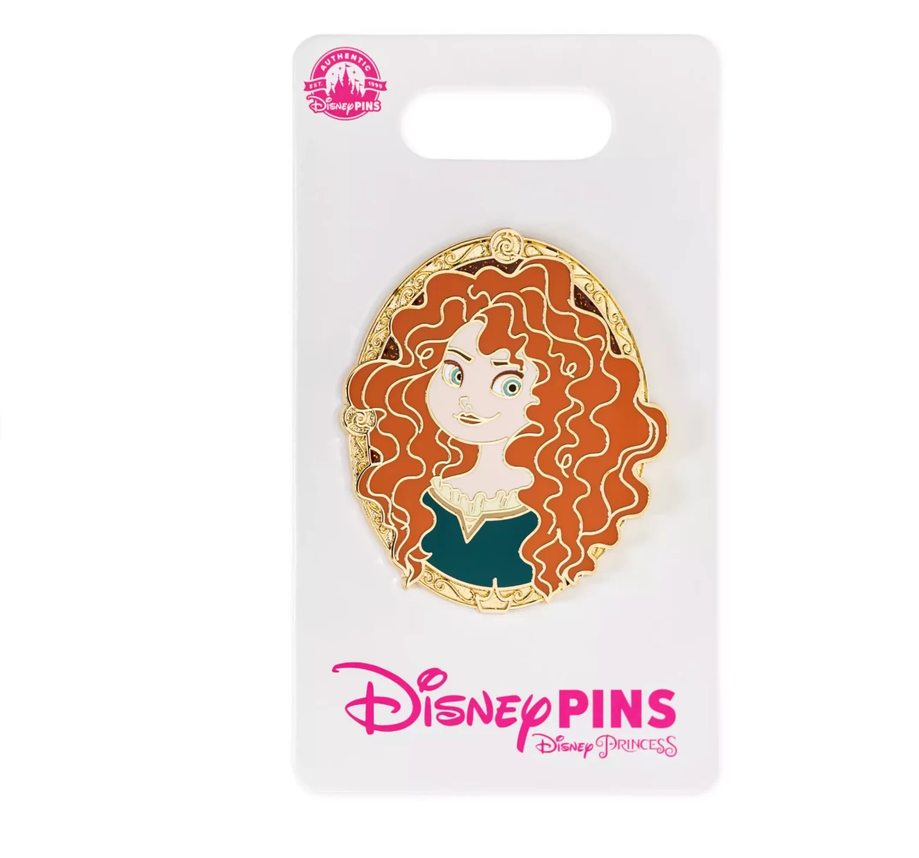 Disney Pins Brave Princess Merida Portrait Pin New With Card 1 Disney Pins Brave Princess Merida Portrait Pin New With Card