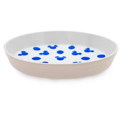 Disney Parks Homestead Blue Mickey Icon And Polka Dots Kitchen Ceramic Tray New