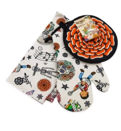 Disney Pixar Coco Oven Mitt Pot Holder And Kitchen Towel New With Tag