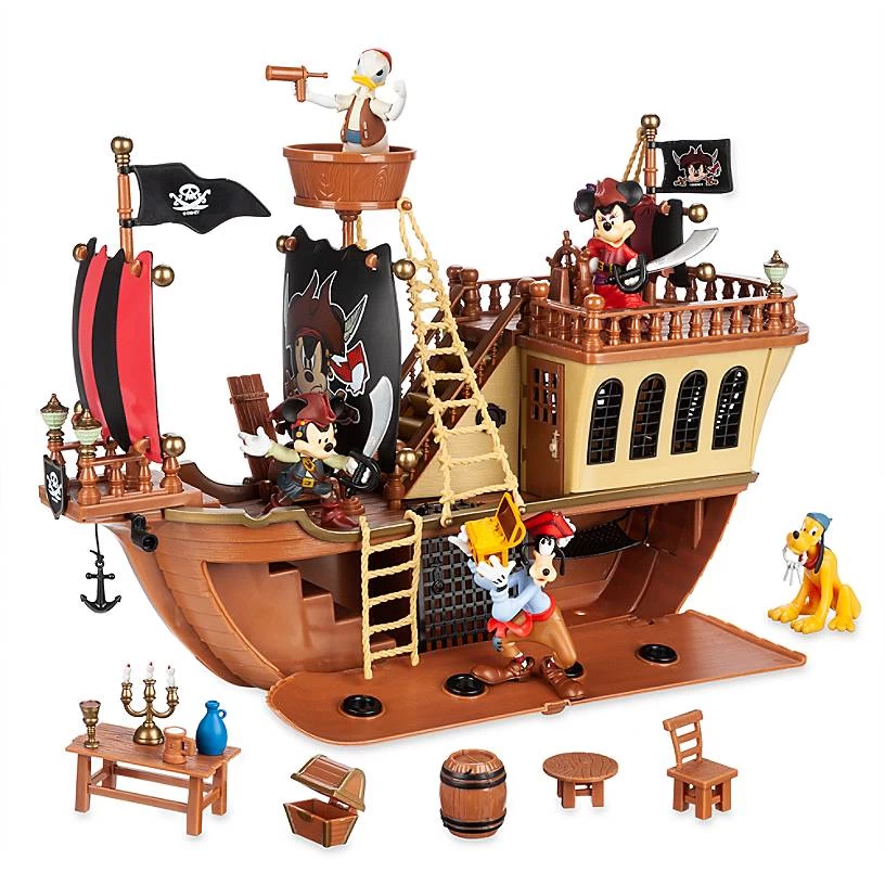 Disney Parks Mickey And Friends Pirate Ship Deluxe Play Set New With Box 1 Disney Parks Mickey And Friends Pirate Ship Deluxe Play Set New With Box