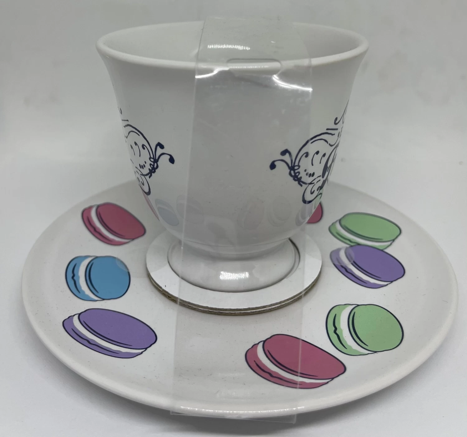 Disney Parks Epcot France Macaroons Tea Cup And Saucer Set New 3 Disney Parks Epcot France Macaroons Tea Cup And Saucer Set New - Image 3