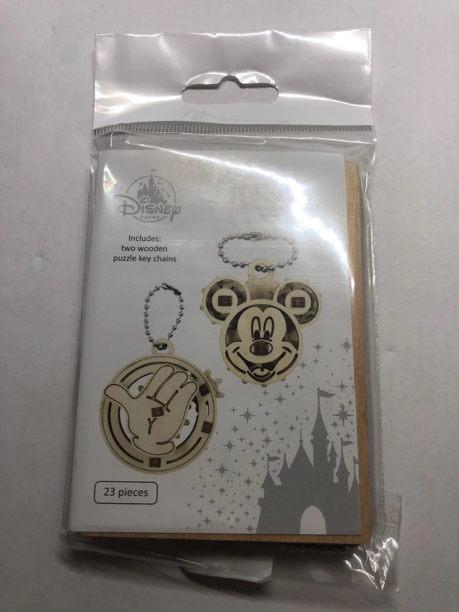 Disney Parks Mickey Mouse Glove Two Wooden Puzzle Kit Keychain 23 Pieces New 3 Disney Parks Mickey Mouse Glove Two Wooden Puzzle Kit Keychain 23 Pieces New - Image 3