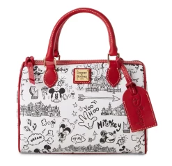 Disney Parks Mickey Sketch Art Dooney & Bourke Satchel Bag New With Tag