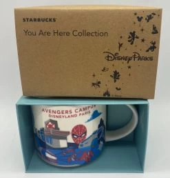 Disney Disneyland Paris Avengers Campus Starbucks Coffee Mug New With Box