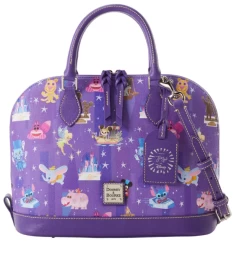 Disney Parks Dooney & Bourke Satchel Bag By Joey Chou Purple Bag New With Tag