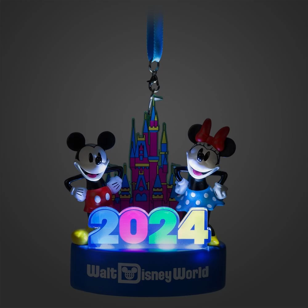 Mickey And Minnie Mouse Light-Up Figural Ornament – Walt Disney World 2024 2 Mickey And Minnie Mouse Light-Up Figural Ornament – Walt Disney World 2024 - Image 2