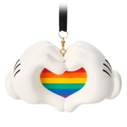 Mickey Mouse Gloves Sketchbook Ornament β Disney Pride Collection