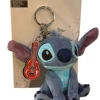 Disney Parks Stitch Plush Keychain With Guitar New With Tag