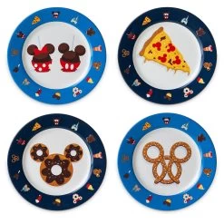 Disney Parks Food Icons Mickey And Friends Plate Set New With Box -Disney 4124210f 7352 594e af7a 7528c7de0a11