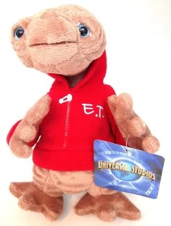 Disney Universal Studios 9" E.T. Extra Terrestrial Red Sweatshirt Plush Toy New With Tags