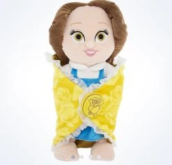 Disney Parks 10" Baby Blanket Princess Belle Plush New With Tags