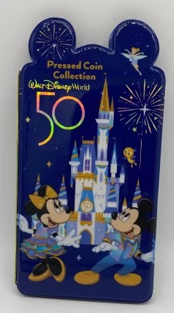 Disney Walt Disney World 50th Anniversary Pressed Coin Collection Holder New -Disney 4881c9c1 f624 57d4 8f7f 6e5f977dd794