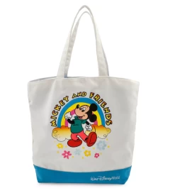 Disney Mickey And Friends Rainbow Canvas Tote Walt Disney World New With Tag