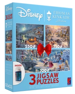 Disney Thomas Kinkade 3 Jigsaw Puzzles Christmas Holiday New With Box -Disney 53c4701a 8304 571e 8c26 3ac23cc14d10