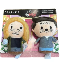 Disney Hallmark Itty Bittys Friends Rachel Green Ross Geller Set Of 2 Plush New
