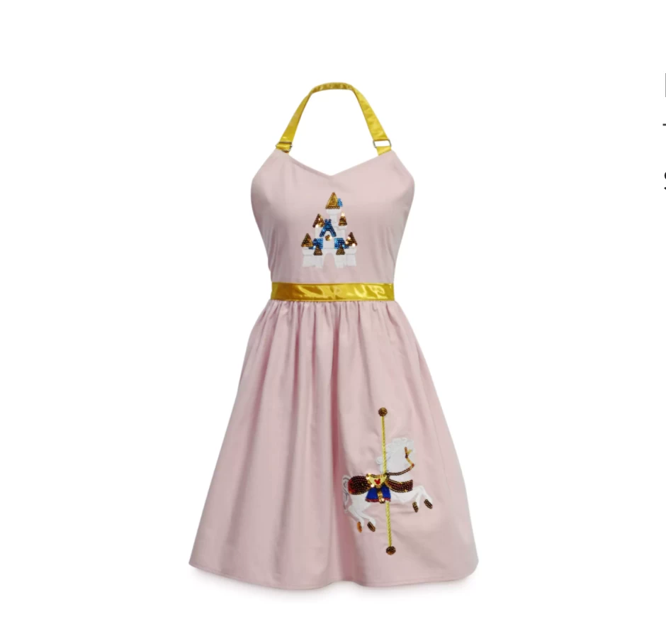 Disney Parks Disneyland Carrousel Horse Adult Kitchen Apron New With Tags 1 Disney Parks Disneyland Carrousel Horse Adult Kitchen Apron New With Tags