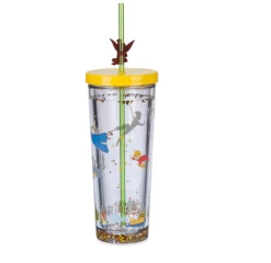 Disney 70th Peter Pan Tumbler Tinker Bell Charm With Straw New -Disney 58a35ff9 9eef 57ea b132 ce9467df05a1