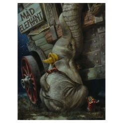 Disney Dumbo ''Baby Of Mine'' Giclee On Canvas By Heather Edwards – Limited Edition