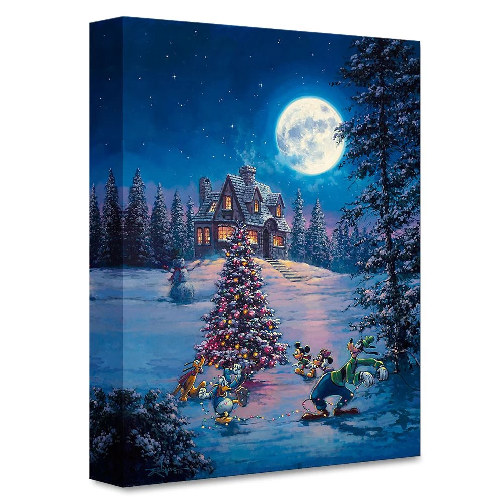 Disney ''Winter Lights'' Gallery Wrapped Canvas By Rodel Gonzalez β Limited Edition 2 Disney ''Winter Lights'' Gallery Wrapped Canvas By Rodel Gonzalez β Limited Edition - Image 2