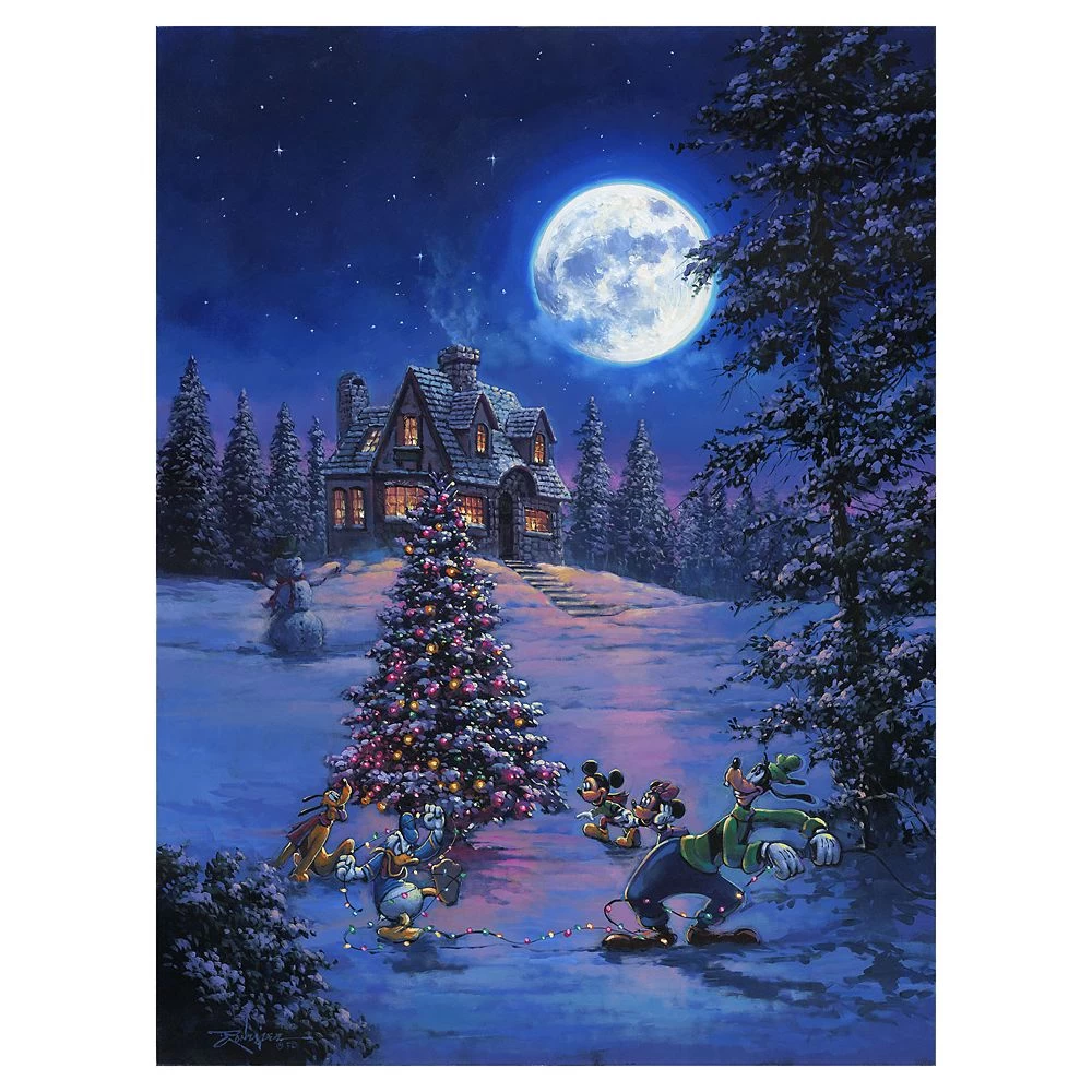 Disney ''Winter Lights'' Gallery Wrapped Canvas By Rodel Gonzalez β Limited Edition 1 Disney ''Winter Lights'' Gallery Wrapped Canvas By Rodel Gonzalez β Limited Edition