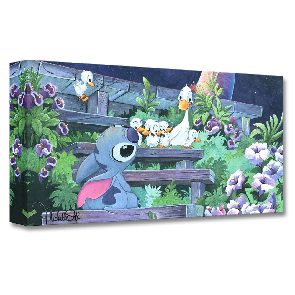 Disney Stitch ''Family Blossoms'' Giclée By Michelle St. Laurent 1 Disney Stitch ''Family Blossoms'' Giclée By Michelle St. Laurent