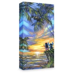 Disney Lilo And Stitch ''Goodbye Sun'' Giclée On Canvas By Stephen Fishwick – Limited Edition
