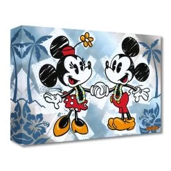 Disney Mickey And Minnie Mouse ''This Is Bliss'' Giclée On Canvas By Trevor Carlton – Limited Edition