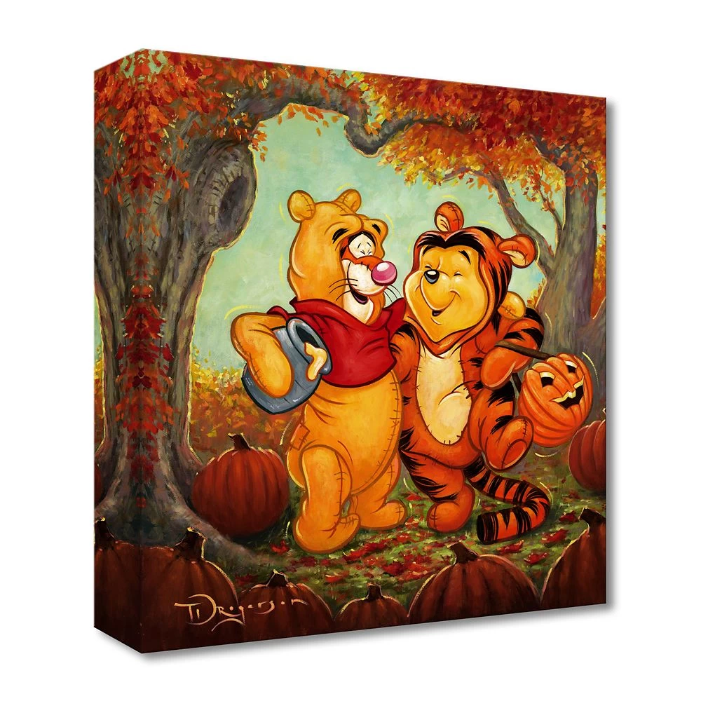 Disney Winnie The Pooh And Tigger ''Friendship Masquerade'' Art By Tim Rogerson – Limited Edition 1 Disney Winnie The Pooh And Tigger ''Friendship Masquerade'' Art By Tim Rogerson – Limited Edition