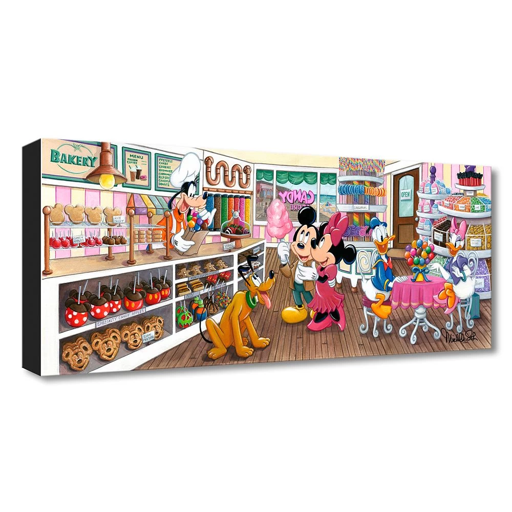 Disney Mickey Mouse And Friends ''Trip To The Candy Store'' Art By Michelle St.Laurent – Limited Edition 1 Disney Mickey Mouse And Friends ''Trip To The Candy Store'' Art By Michelle St.Laurent – Limited Edition