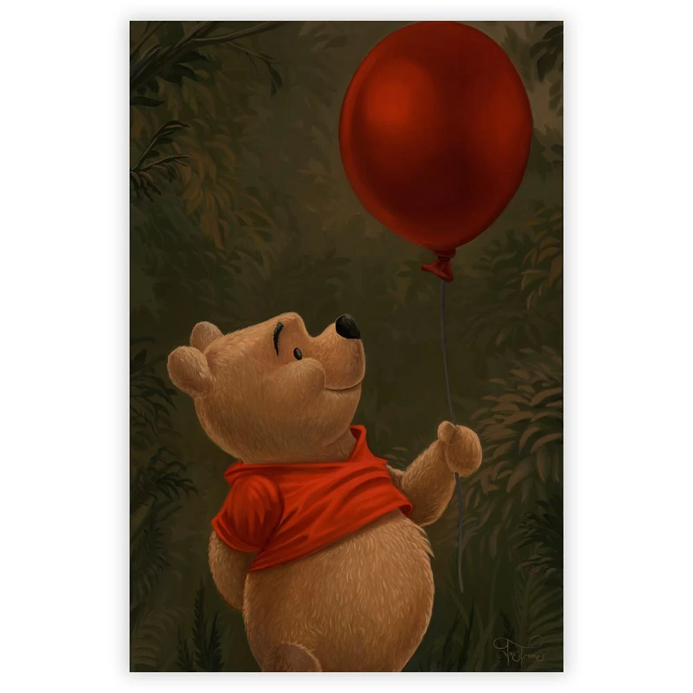 Disney Winnie The Pooh ''Pooh And His Balloon'' Giclée By Jared Franco – Limited Edition 1 Disney Winnie The Pooh ''Pooh And His Balloon'' Giclée By Jared Franco – Limited Edition