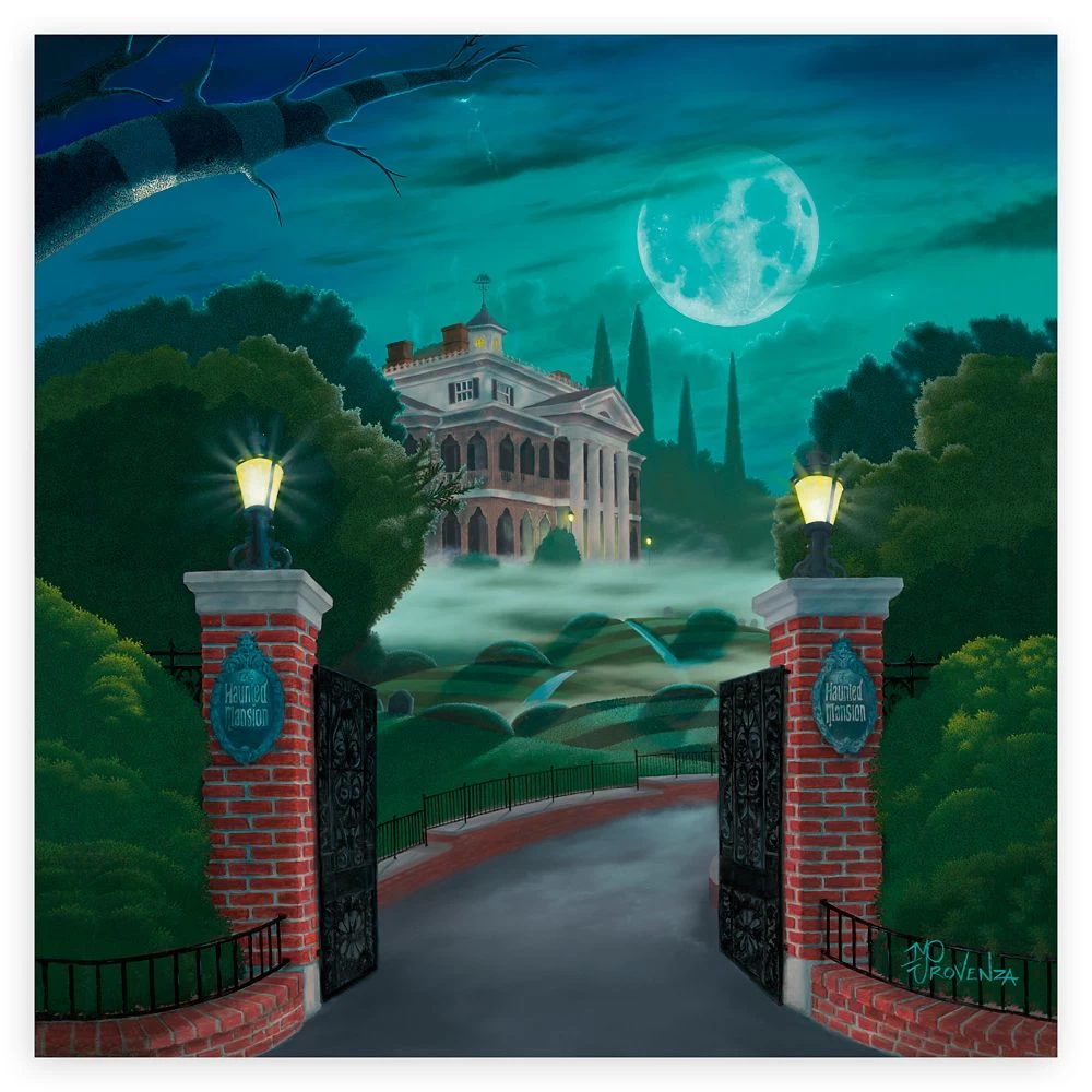 Disney ''Welcome To The Haunted Mansion'' Giclée By Michael Provenza – Limited Edition 1 Disney ''Welcome To The Haunted Mansion'' Giclée By Michael Provenza – Limited Edition
