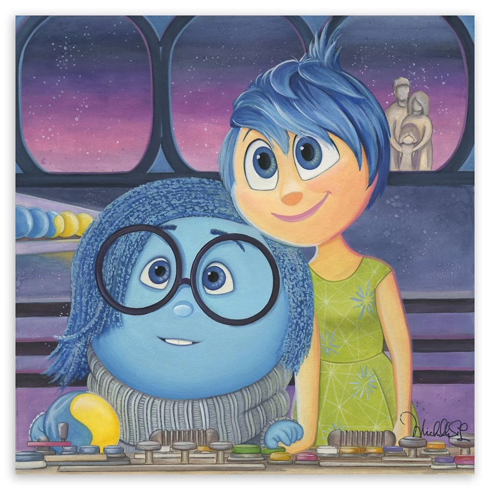 Disney Inside Out ''Joy And Sadness'' Giclée By Michelle St.Laurent – Limited Edition 1 Disney Inside Out ''Joy And Sadness'' Giclée By Michelle St.Laurent – Limited Edition