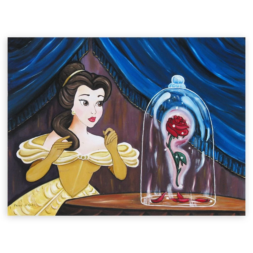 Disney Beauty And The Beast ''Enchanted Rose'' Giclée By Paige O'Hara – Limited Edition 1 Disney Beauty And The Beast ''Enchanted Rose'' Giclée By Paige O'Hara – Limited Edition