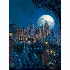 Disney 33 Disney The Haunted Mansion ''Haunted Mansion'' By Rodel Gonzalez Canvas Artwork – Limited Edition