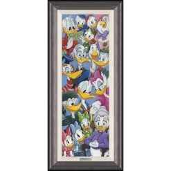 Disney Donald Duck ''Duck Family'' By Michelle St.Laurent Framed Canvas Artwork – Limited Edition