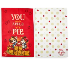 Disney Food And Wine 2021 Mickey Minnie Apple Orchard Kitchen Towel Set New Tag