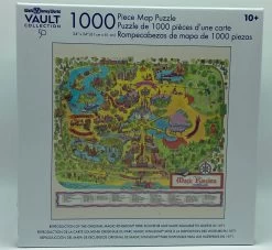 Disney Parks 50th Magic Kingdom Vault Retro Map 1000pcs Puzzle New With Box