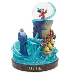 Disney D23 80th Anniversary Fantasia Figurine With Snowglobe Limited New W Box