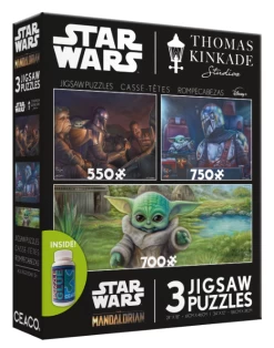 Disney Thomas Kinkade 3 Jigsaw Puzzles Star Wars Mandalorian New With Box -Disney 72b5a5aa c1ed 5581 af64 06a1658bfb95
