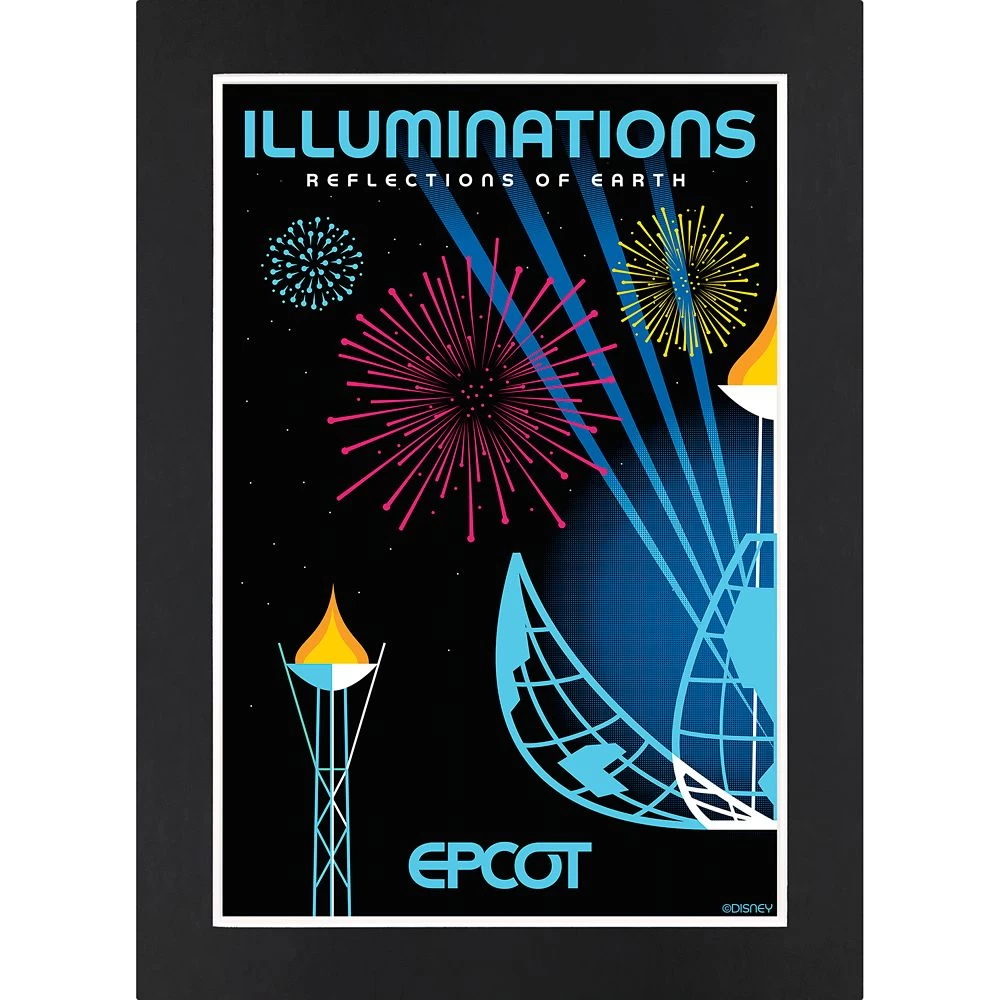 Disney EPCOT IllumiNations: Reflections Of Earth Matted Print 1 Disney EPCOT IllumiNations: Reflections Of Earth Matted Print