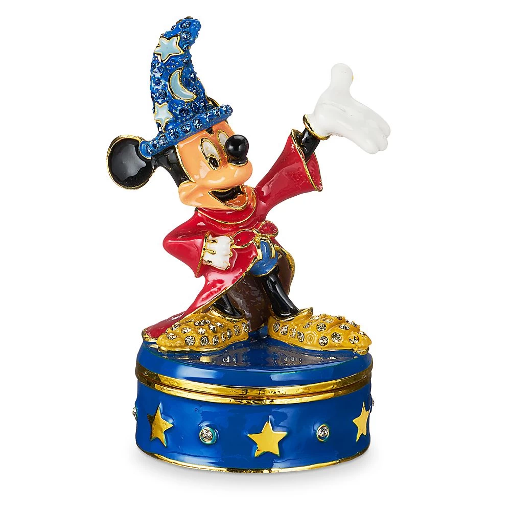 Disney Sorcerer Mickey Mouse Trinket Box By Arribas Brothers 1 Disney Sorcerer Mickey Mouse Trinket Box By Arribas Brothers