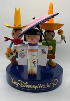 Disney Parks 50th Wdw Anniversary It Is A Small World Resin Figurine Statue New