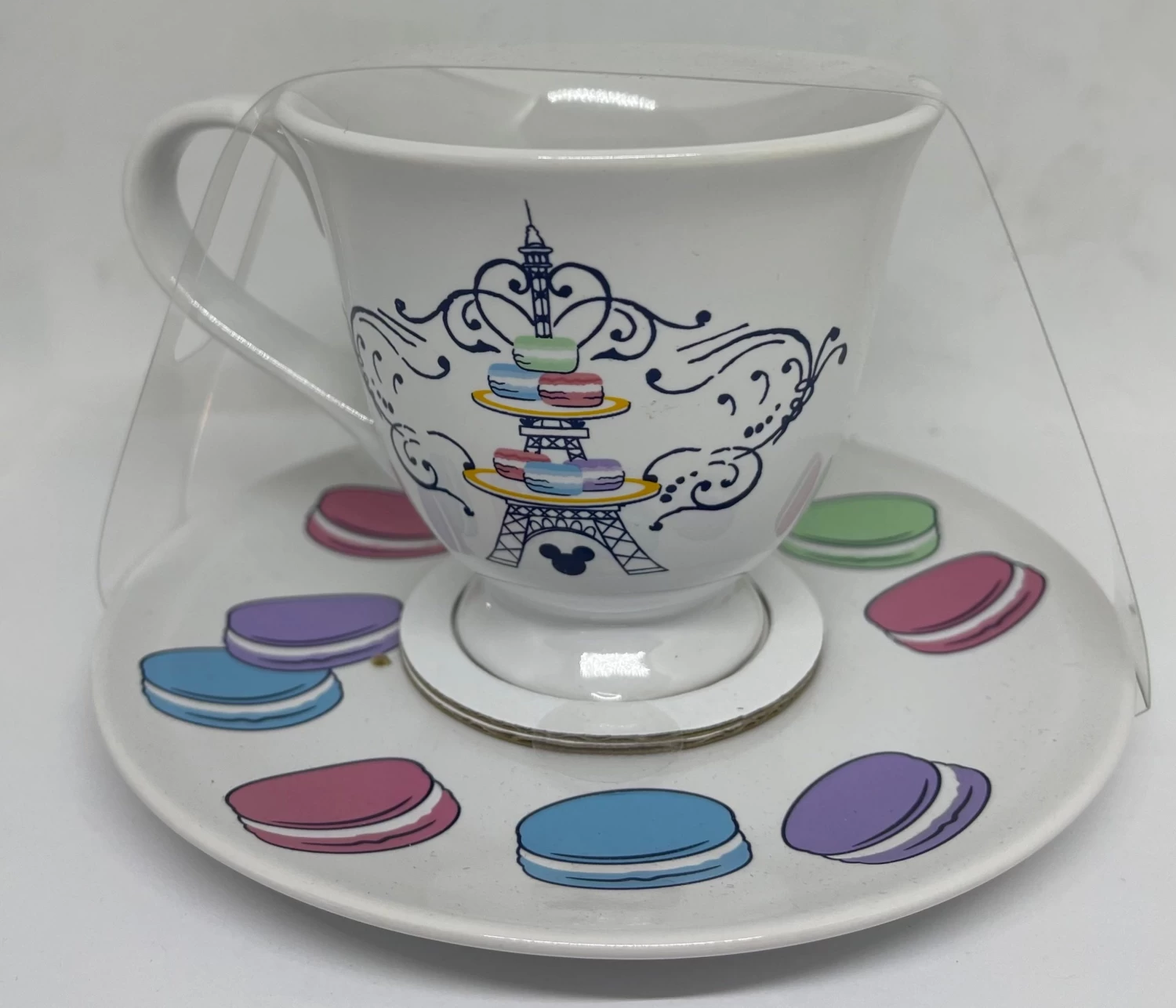 Disney Parks Epcot France Macaroons Tea Cup And Saucer Set New 1 Disney Parks Epcot France Macaroons Tea Cup And Saucer Set New
