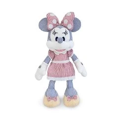 Disney Parks Minnie Mouse Seersucker 15in Plush New With Tags