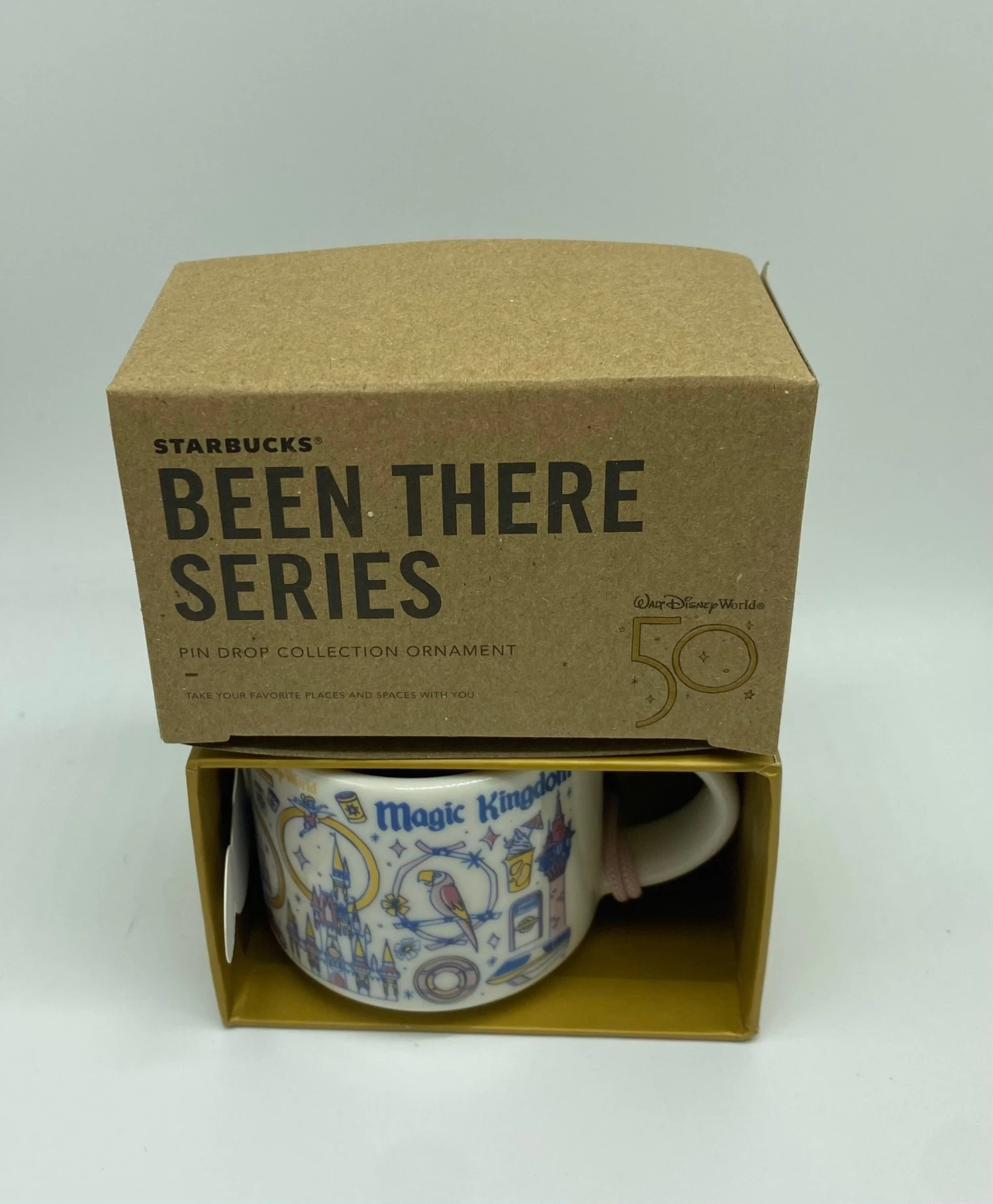 Disney WDW 50th Celebration Starbucks Been There Magic Kingdom Ornament Mug New 1 Disney WDW 50th Celebration Starbucks Been There Magic Kingdom Ornament Mug New