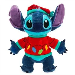 Disney Store Stitch Light-Up Holiday Medium Plush New With Tags