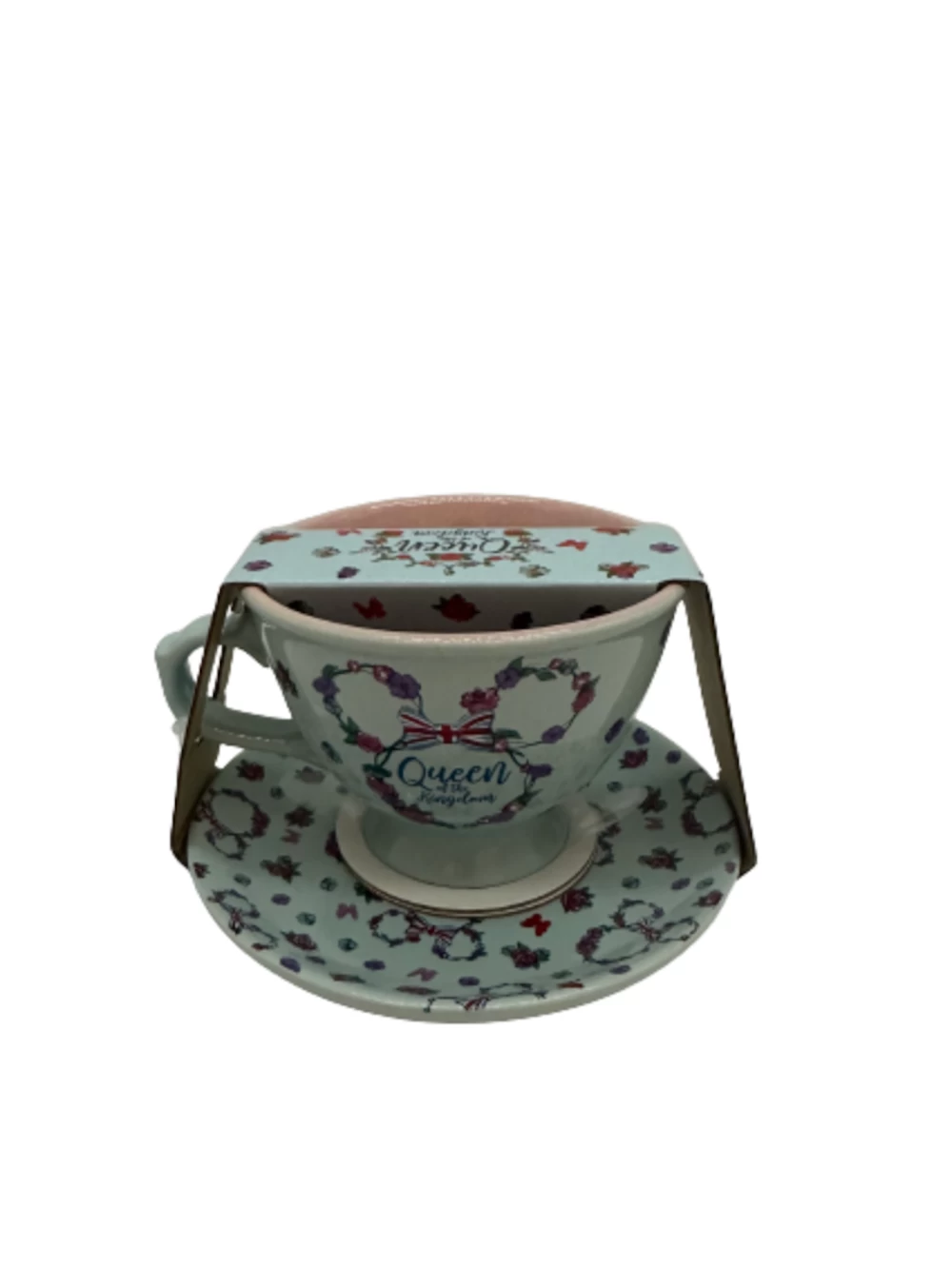 Disney Epcot UK Fancy A Cuppa? Minnie Queen Of Kingdom Tea Cup And Saucer New 2 Disney Epcot UK Fancy A Cuppa? Minnie Queen Of Kingdom Tea Cup And Saucer New - Image 2