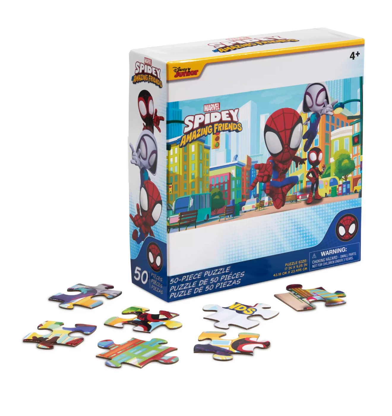 Disney Junior Marvel Spidey And His Amazing Friends 50pcs Puzzle New With Box 1 Disney Junior Marvel Spidey And His Amazing Friends 50pcs Puzzle New With Box