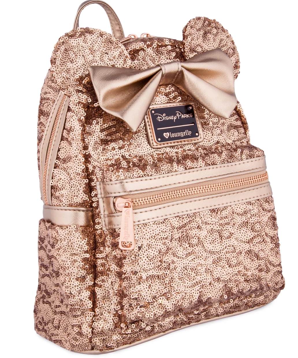 Disney Parks Minnie Mouse Sequined Mini Backpack By Loungefly New With Tags 3 Disney Parks Minnie Mouse Sequined Mini Backpack By Loungefly New With Tags - Image 3