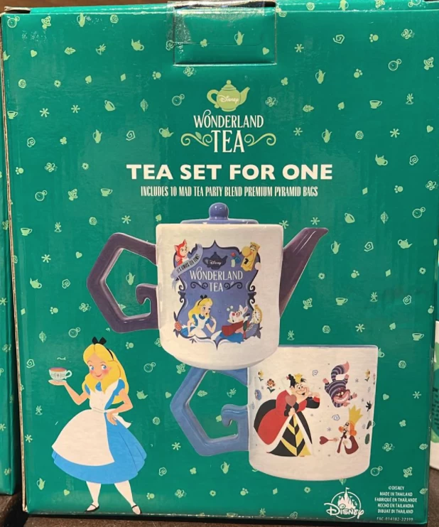 Disney Parks Alice Wonderland Tea Set For One Mug / Teapot / Tea New With Box 2 Disney Parks Alice Wonderland Tea Set For One Mug / Teapot / Tea New With Box - Image 2